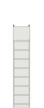 高さ２１７～２２６ｃｍ幅２５～２９ｃｍ奥行１９ｃｍ