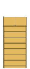 高さ２１７～２２６ｃｍ幅８１～９０ｃｍ奥行１９ｃｍ厚棚板（棚板厚2.5cm）