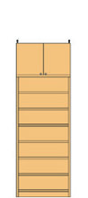 高さ226～235cm 幅60～70cm 五星