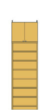 高さ232～241cm 幅45～59cm 安心