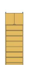 高さ232～241cm 幅60～70cm 決定