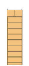 高さ２４１．１～２５０．１ｃｍ幅４５～５９ｃｍ奥行３１ｃｍ