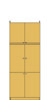 高さ２３２～２４１ｃｍ幅６０～７０ｃｍ奥行４０ｃｍ