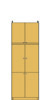 高さ２３２～２４１ｃｍ幅４５～５９ｃｍ奥行４６ｃｍ