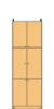 高さ２４１～２５０ｃｍ幅４５～５９ｃｍ奥行４６ｃｍ