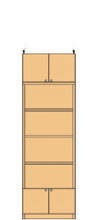 高さ217～226cm 幅45～59cm 本来