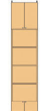 高さ２８３．１～２９２．１ｃｍ幅４５～５９ｃｍ奥行３１ｃｍ