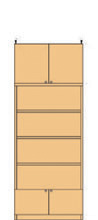 大型低扉付書庫 232～241cm