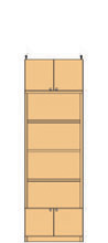 高さ２１７～２２６ｃｍ幅４５～５９ｃｍ奥行４６ｃｍ