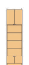 高さ２５０～２５９ｃｍ幅４５～５９ｃｍ奥行４６ｃｍ