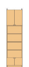 高さ250～259cm 幅45～59cm 快適