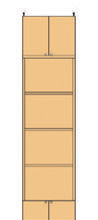 高さ２６５．１～２７４．１ｃｍ幅４５～５９ｃｍ奥行４６ｃｍ