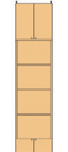 高さ２８３．１～２９２．１ｃｍ幅４５～５９ｃｍ奥行４６ｃｍ