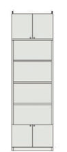 高さ２５９．１～２６８．１ｃｍ幅６０～７０ｃｍ奥行１９ｃｍ