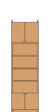 厚型下扉付きキッチン収納 232～241cm