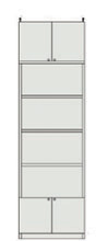 高さ２５９．１～２６８．１ｃｍ幅６０～７０ｃｍ奥行４０ｃｍ