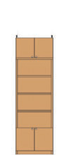 大型全面リビング収納 217～226cm