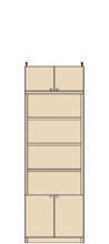 スリム壁面CD棚 高208～217cm