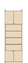 薄型壁面CD棚 241～250cm