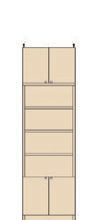 天井つっぱり壁面書庫 226～235cm