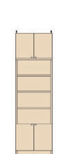 厚型扉付きリビング壁収納 226～235cm
