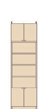 高さ２２６～２３５ｃｍ幅４５～５９ｃｍ奥行４６ｃｍ厚棚板（棚板厚2.5cm）