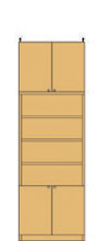 高さ241～250cm 幅60～70cm 長持