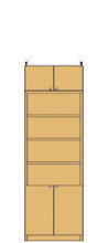 大容量壁面書庫 高208～217cm