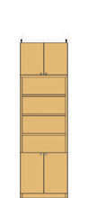 高さ226～235cm 幅45～59cm 実質