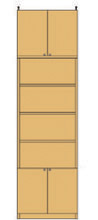 高さ２７４．１～２８３．１ｃｍ幅６０～７０ｃｍ奥行３１ｃｍ