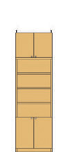 深型扉付オフィス壁収納 226～235cm