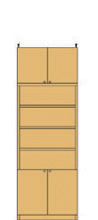 深型扉付き業務用壁収納 226～235cm