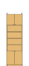 深型扉付オフィス壁面収納 226～235cm