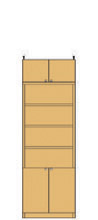 大型下扉付壁収納 高208～217cm