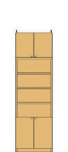 奥深オフィス壁収納 226～235cm