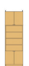 大型下扉付壁収納 241～250cm