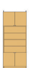 大型下扉付壁収納 241～250cm