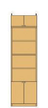 高さ２４１．１～２５０．１ｃｍ幅４５～５９ｃｍ奥行４６ｃｍ