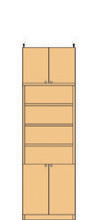 高さ226～235cm 幅45～59cm 五星