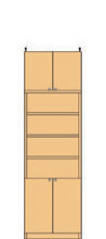 スリム壁面DVD棚 226～235cm