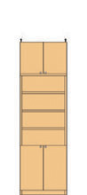 高さ226～235cm 幅45～59cm 抜群