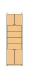 深型扉付壁面収納 226～235cm