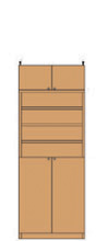 薄型組み立て本棚 高208～217cm