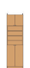 高さ226～235cm 幅45～59cm 一番