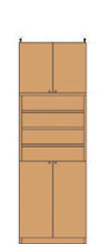 本棚つっぱり式 241～250cm