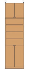 高さ２７４．１～２８３．１ｃｍ幅６０～７０ｃｍ奥行１９ｃｍ