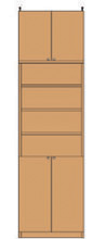 薄型組み立て本棚 274～283cm