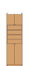 高さ226～235cm 幅45～59cm 最高