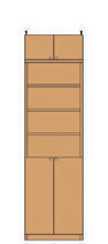 高さ２４１．１～２５０．１ｃｍ幅４５～５９ｃｍ奥行３１ｃｍ