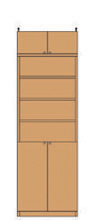 高さ２４１．１～２５０．１ｃｍ幅６０～７０ｃｍ奥行３１ｃｍ